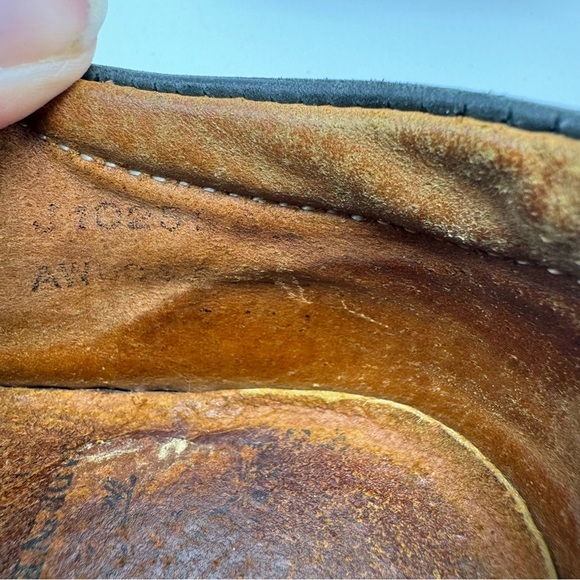 Doc Martens Mary Jane Fisherman Vintage Black Leather Size 11 Made In England - Picture 11 of 13